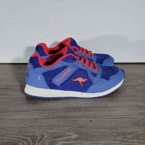 KangaROOS Zipper Pocket Blue Red Athletic Shoes Womens 6